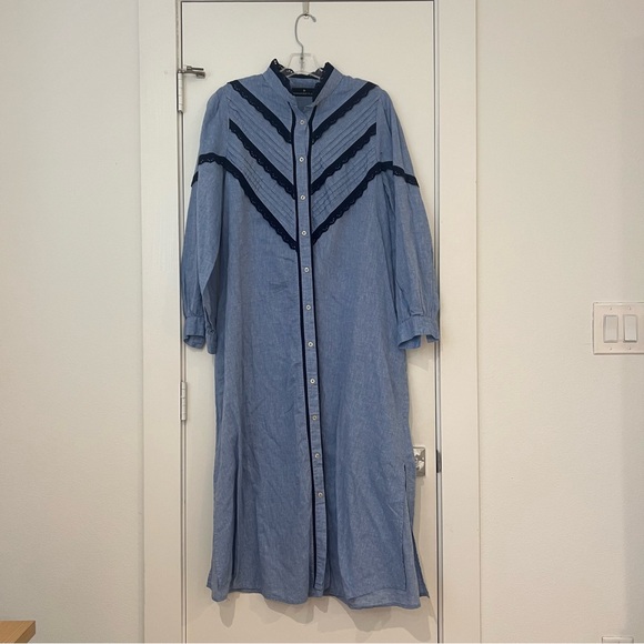 Pomander Place Jolene Chambray Midi Dress - Picture 3 of 14